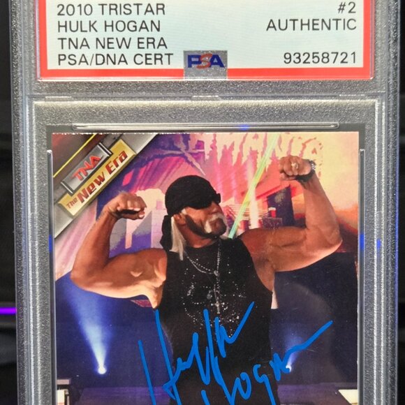 Hulk Hogan Signed 2010 Tristar TNA New Era #2 PSA/DNA Cert. - Picture 1 of 3